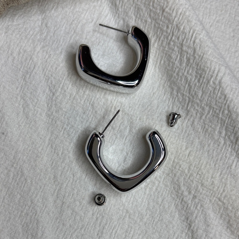Silver Hoop Earrings